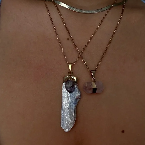 Blue Moon Aura- 1 Handmade Pendant - Picture 3 of 4